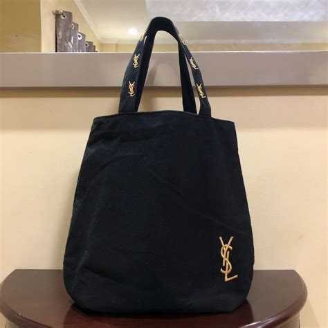 ysl tote bag cotton|YSL shopping bag tote.